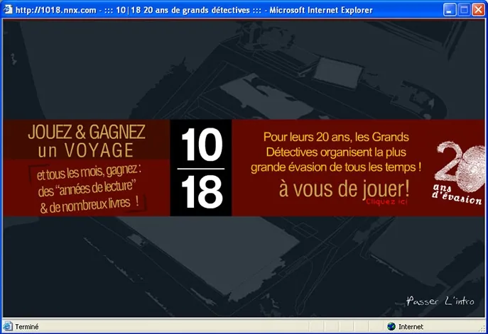 Site Internet EDITIONS 10-18