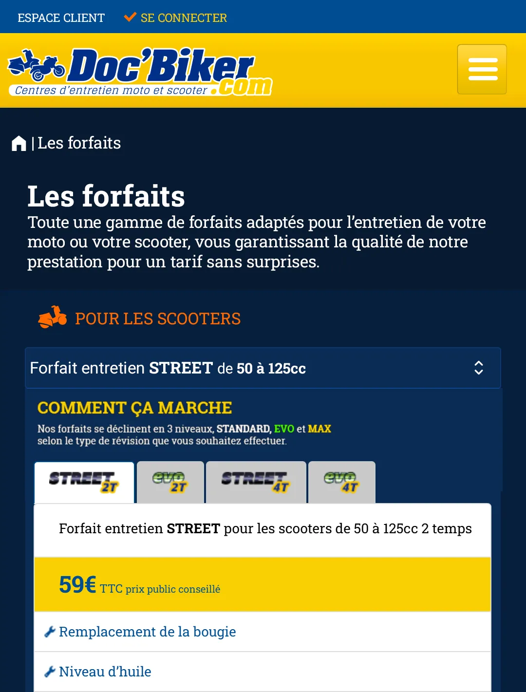 Forfait Doc'Biker