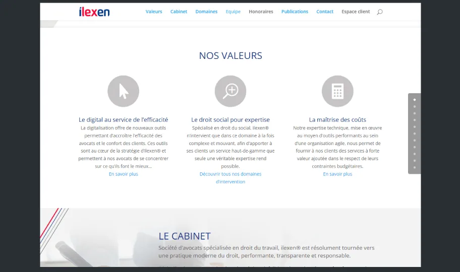 Site Internet ILEXEN - vue 2