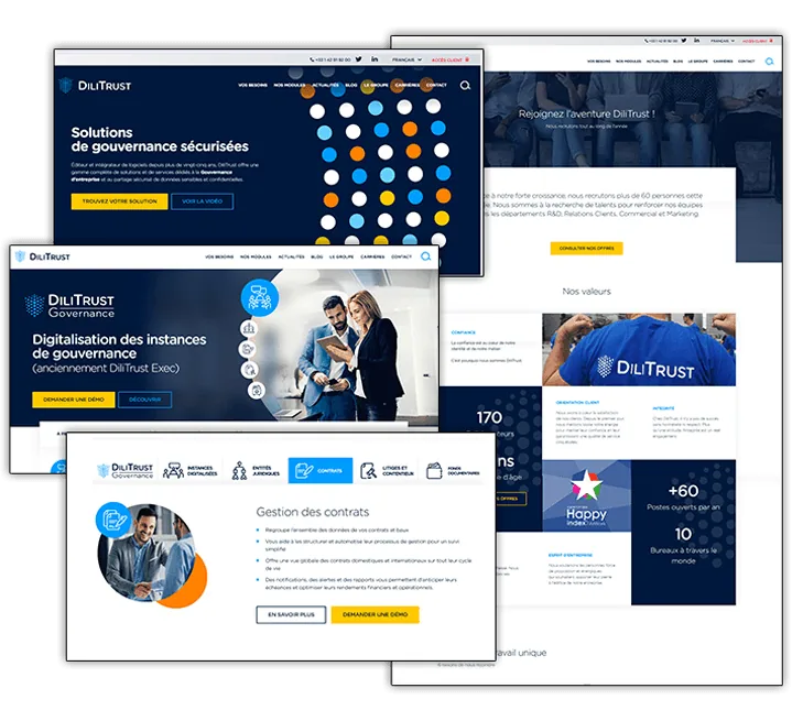 Application de la charte graphique DiliTrust