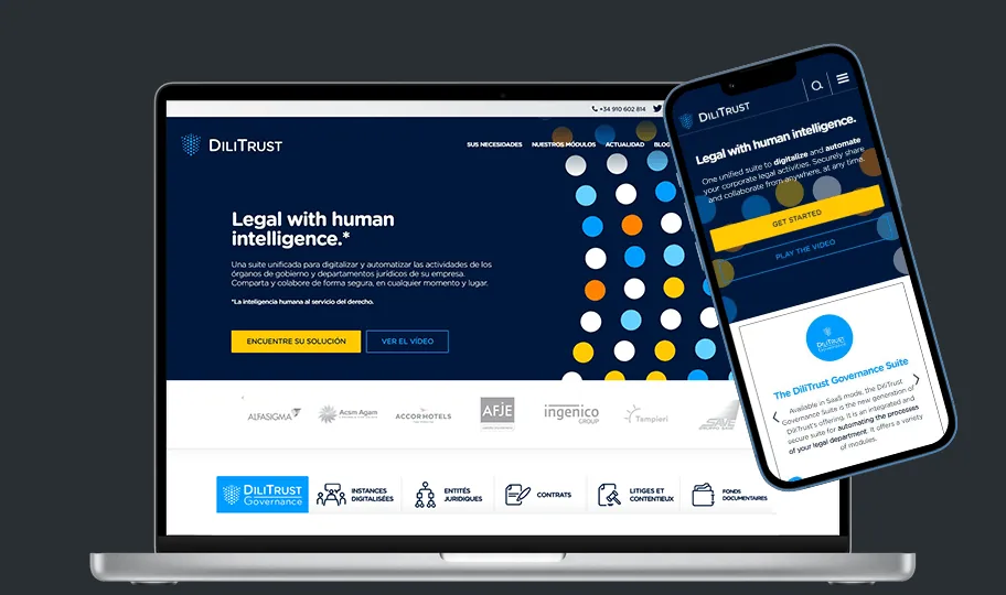 Refonte du site web DiliTrust